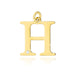 Pandantiv aur 14 K cu Diamant Natural 0.005 ct litera H 20x20 mm