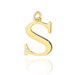 Pandantiv aur 14 K cu Diamant Natural 0.005 ct litera S 20x15 mm
