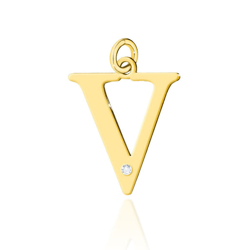 Pandantiv Aur 14K cu Diamante Naturale 0.01 ct