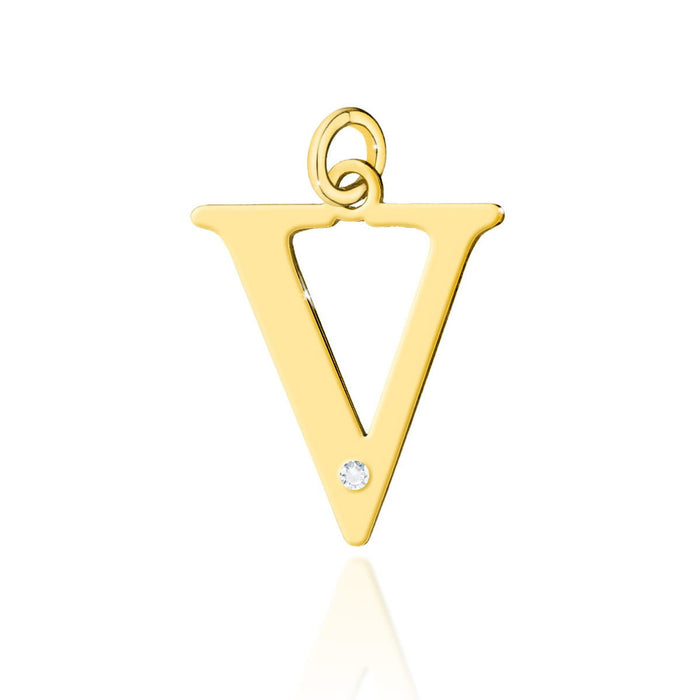 Pandantiv Aur 14K cu Diamante Naturale 0.01 ct