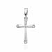 Pandantiv Cruce Aur 14K cu Diamante Naturale 0.02 ct