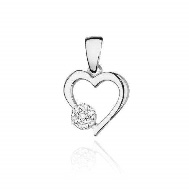 Pandantiv Aur 14K cu Diamante Naturale 0.08 ct