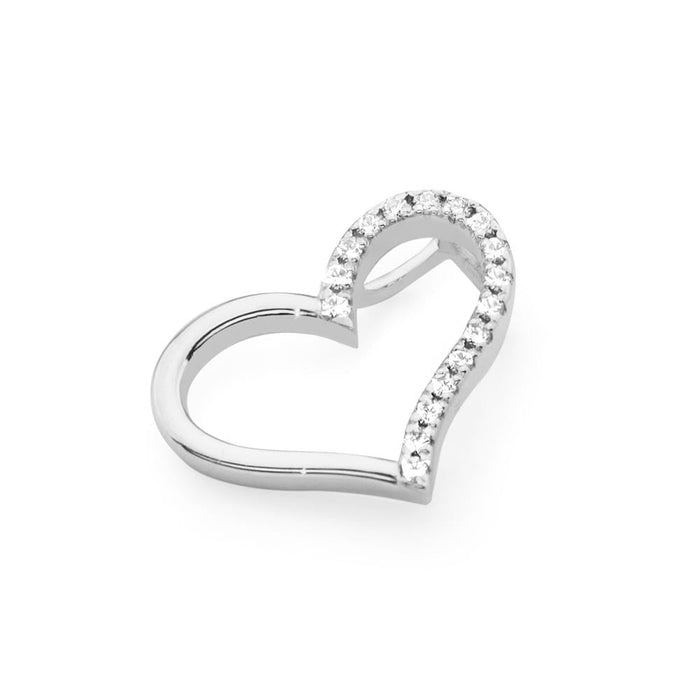 Pandantiv Inima Aur 14k cu Diamante Naturale 0.08 ct