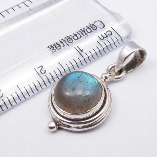 Pandantiv Argint 925 cu Labradorit 2.5 cm lungime