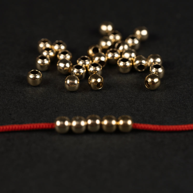 9k gold ball - 2.5 mm Polished