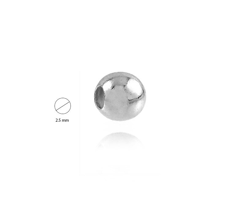 Bilute Argint 925 2.5 mm Polished