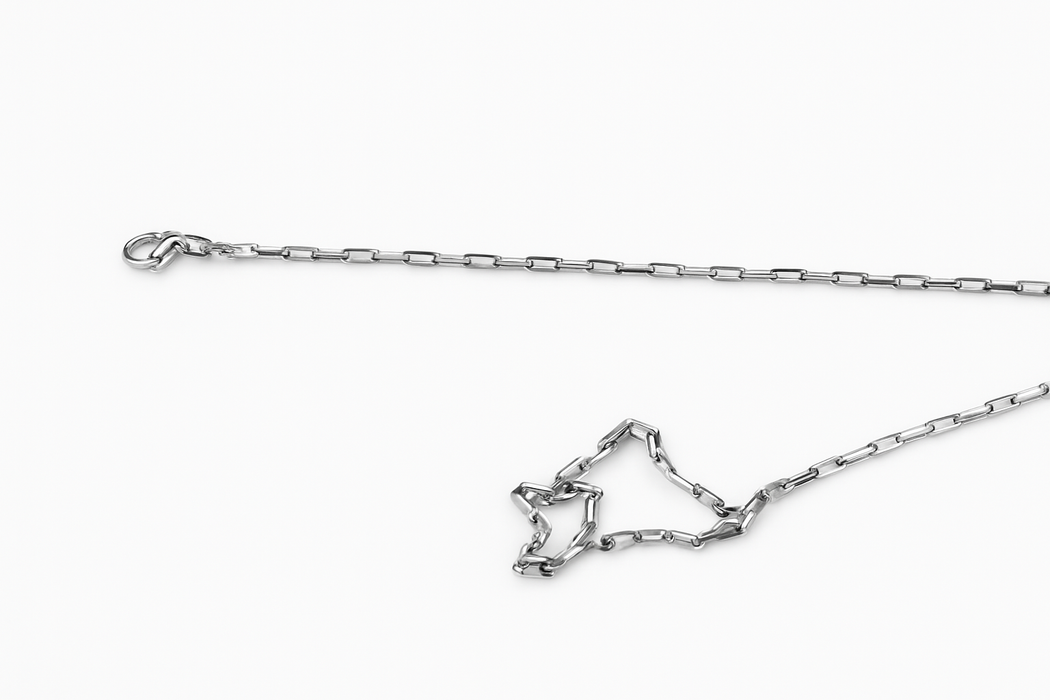 Lant KVL 200 Argint 925, rodiat, lungime 55 cm