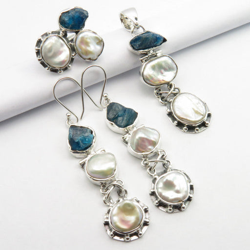 Set Argint 925 cu Perla Fresh Water