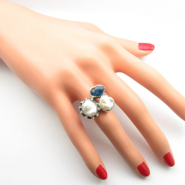 Set Argint 925 cu Perla Fresh Water