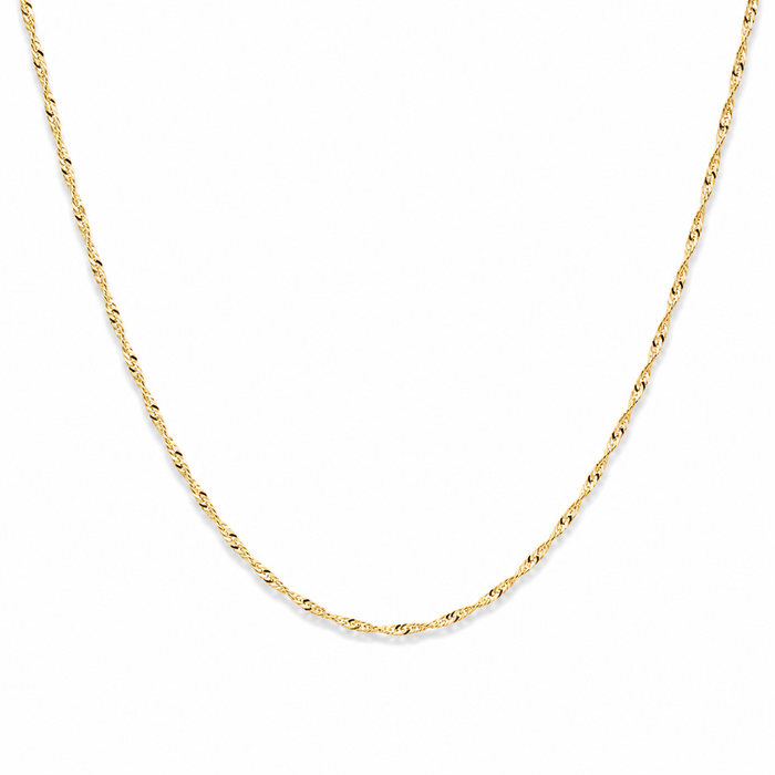 Lant Aur 14K Singapore 45 cm