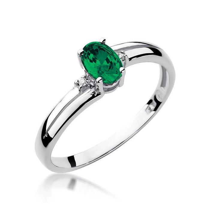 Inel Aur 14K cu Smarald 0.40 ct