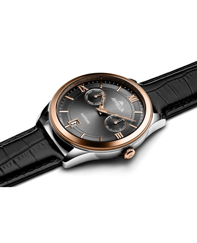 Ceas Appella, L70014.R2R6QF, 42 mm, silver - rose gold