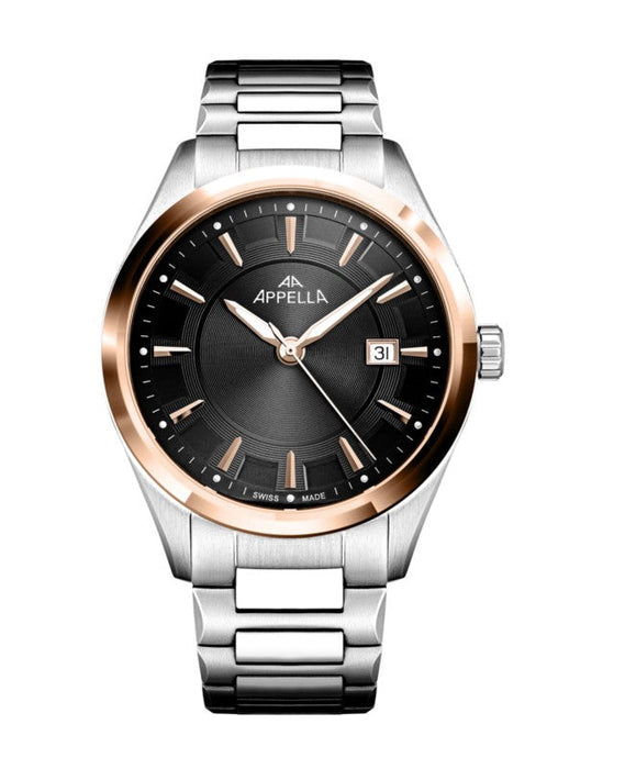 Ceas Appella, L70016.R1R6Q, 42 mm, silver - rose gold