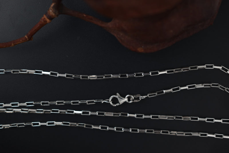 Chain KV099 Silver 925, rhodium-plated, length 60cm