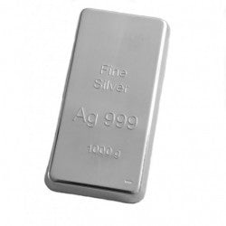 Slitek ryzího stříbra 999 1000 g